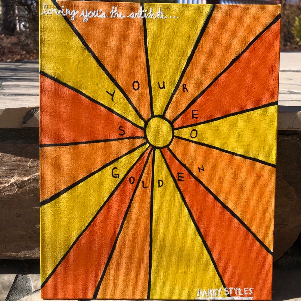Golden Harry Styles art